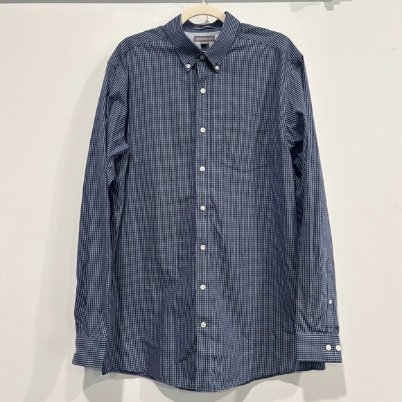 Eddie Bauer Other - Eddie Bauer Mens Button Up Shirt Tall Large Plaid Wrinkle Free Classic Fit 21333